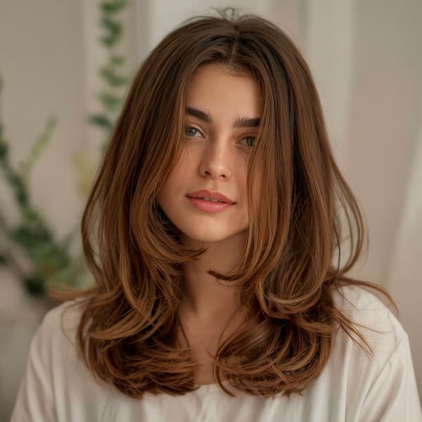 Textured Haircut with Face Framing Layers