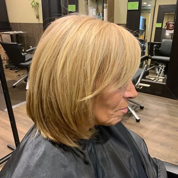 Side-Swept Bangs with Short Hair