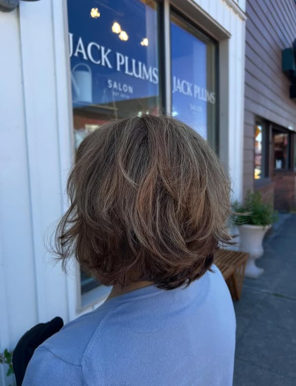 Tousled Crop with Side-Swept Fringe