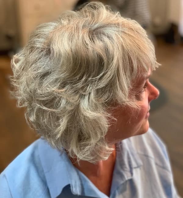 Curly Stacked Bob