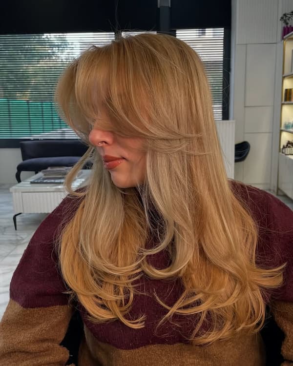 Shag with Curtain Bangs