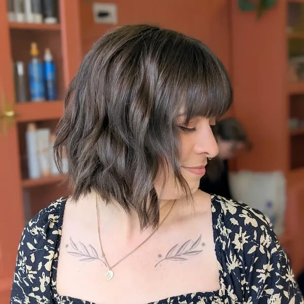 Choppy Bob with Razored Ends