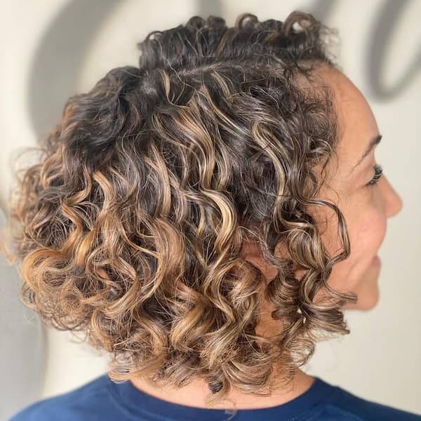 Curly A-Line Bob
