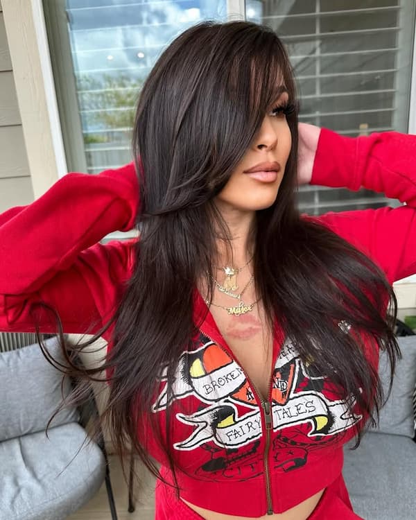 Layered Pixie with Dramatic Side Part