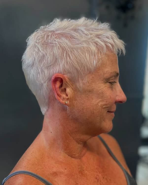 Platinum Spiky Pixie