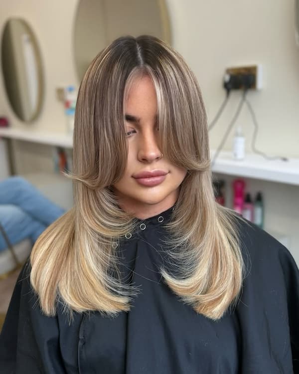 Choppy Layers with Wispy Side Bangs