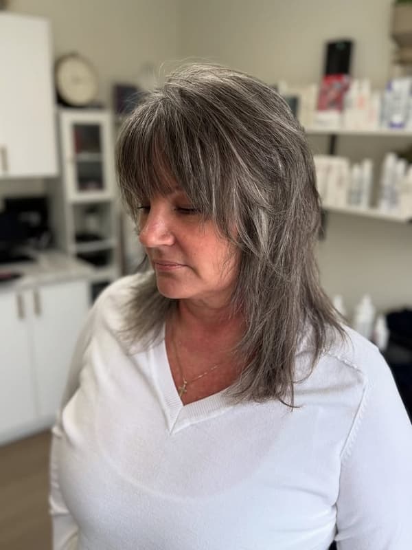 Side-Swept Spiky Shag