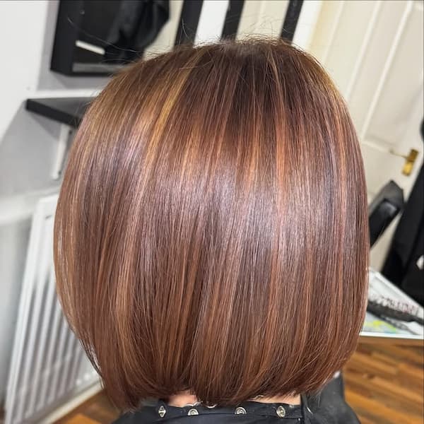 Curved Bob with Subtle Balayage