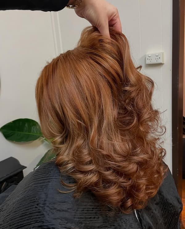 Bouncy Shoulder-Length Curls