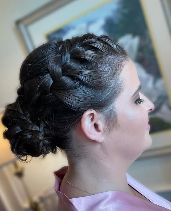 Braided Crown Bun