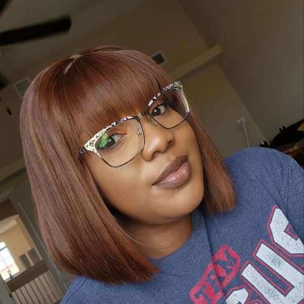 The Side-Swept Bangs Bob