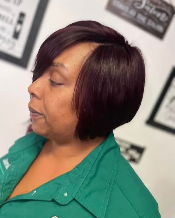 Long Bob with Side Bangs