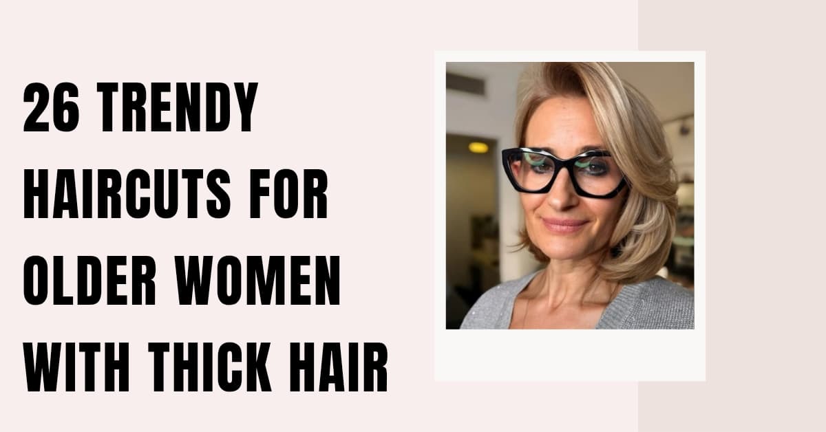 26 Trendy Haircuts for Older Women With Thick Hair