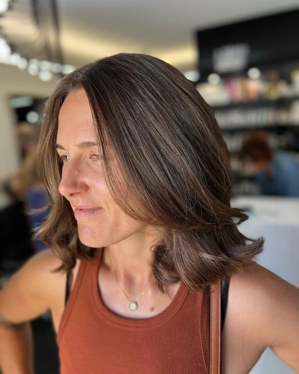 Layered Long Bob with Face-Framing