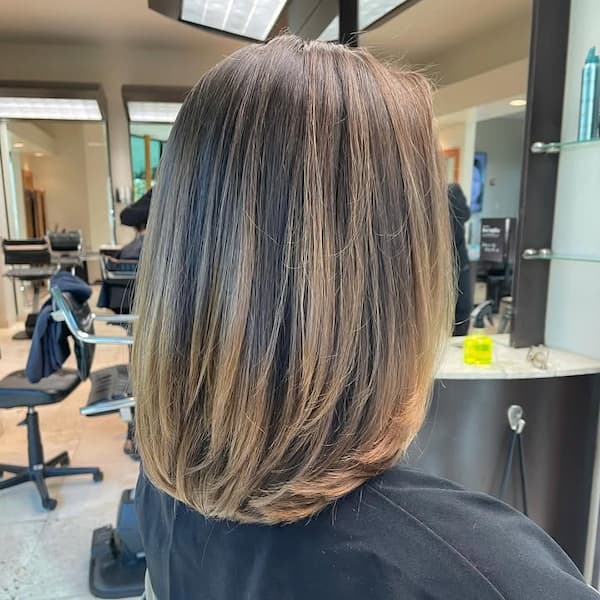 Long Bob with Feathered Layers