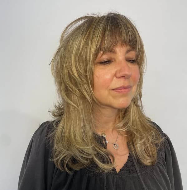 Choppy Layers with Bangs