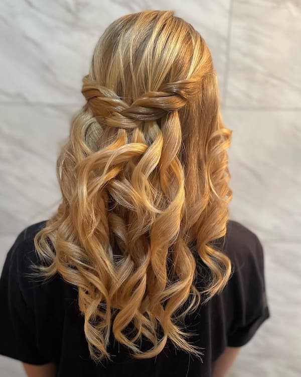 Twisted Half-Up Style