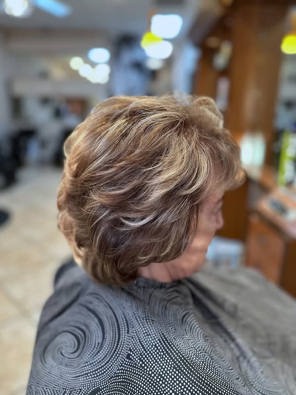 Stacked Curly Bob