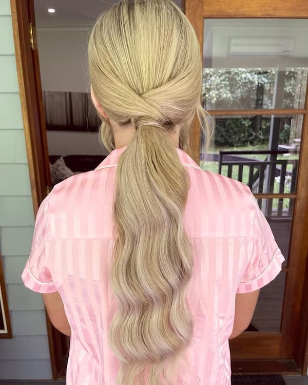 Low Twisted Ponytail