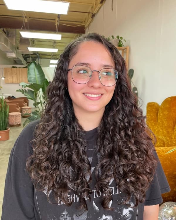 Long Layered Curly Cut