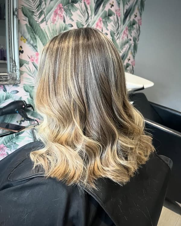 Wavy Textured Long Bob