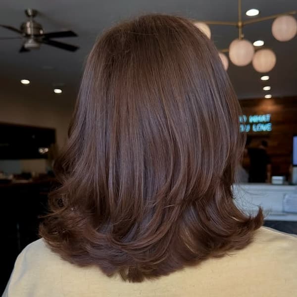 Long Bob with Flipped Ends