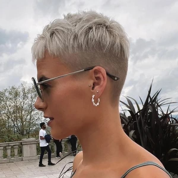 Asymmetrical Buzz Cut