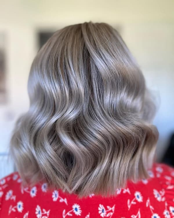Layered Silver Waves