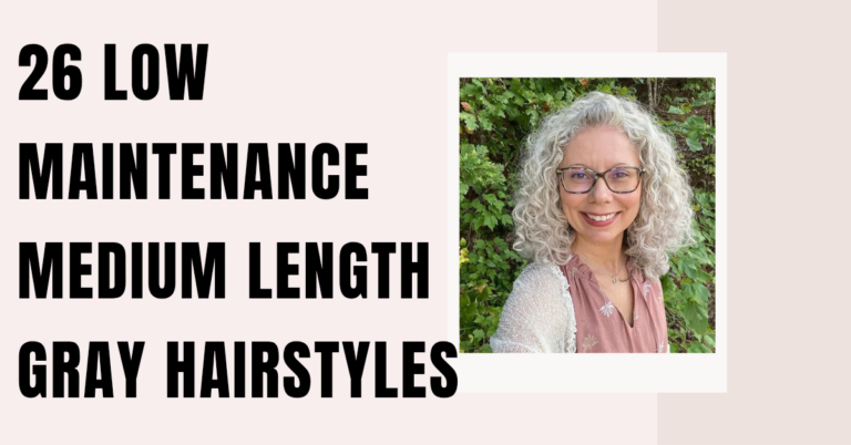 26 Low Maintenance Medium Length Gray Hairstyles