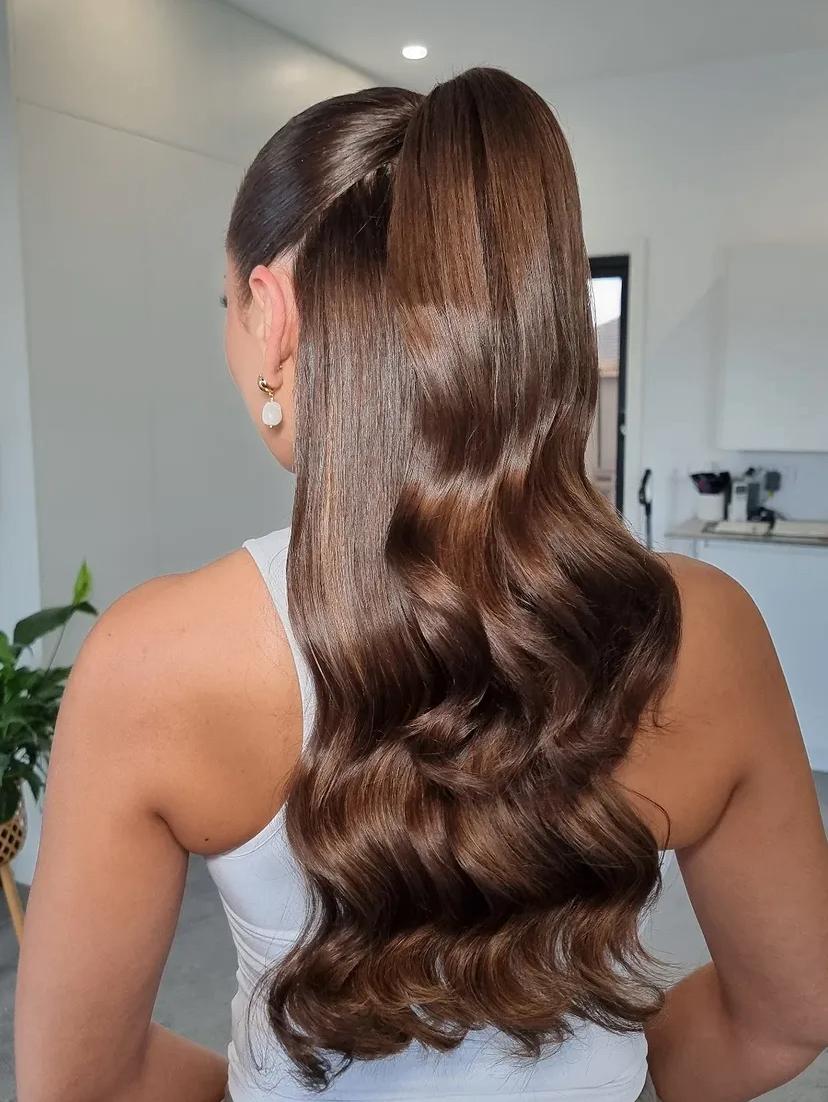 Trendy Half-Up Ponytail