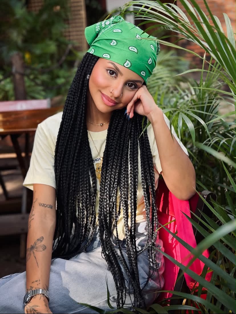 Bandana Headband With Braids
