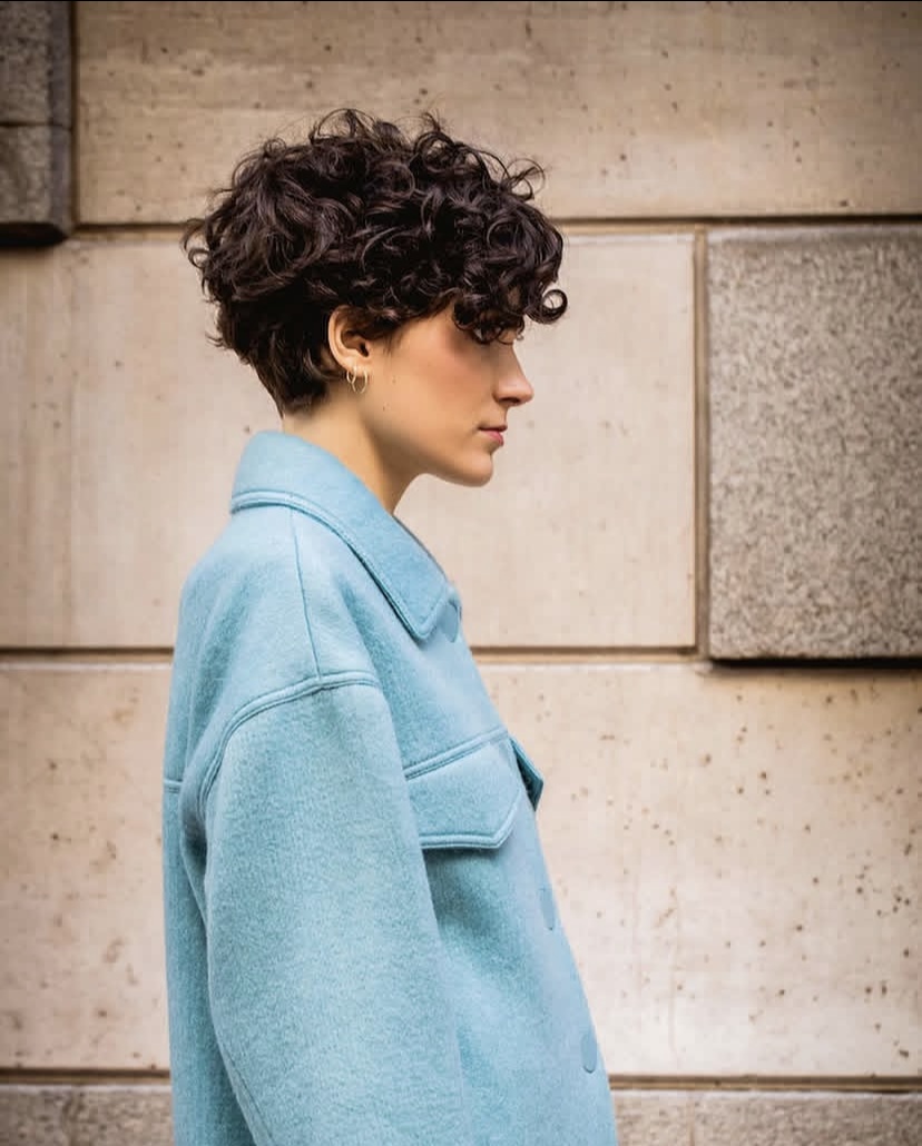 Messy Curly Pixie