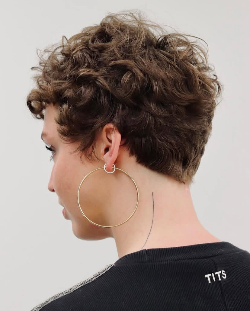 Curly Pixie Fade