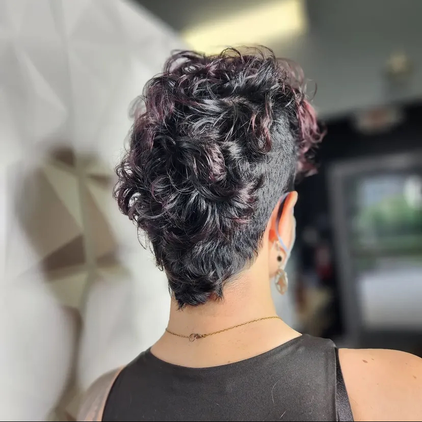 Curly Pixie Mohawk