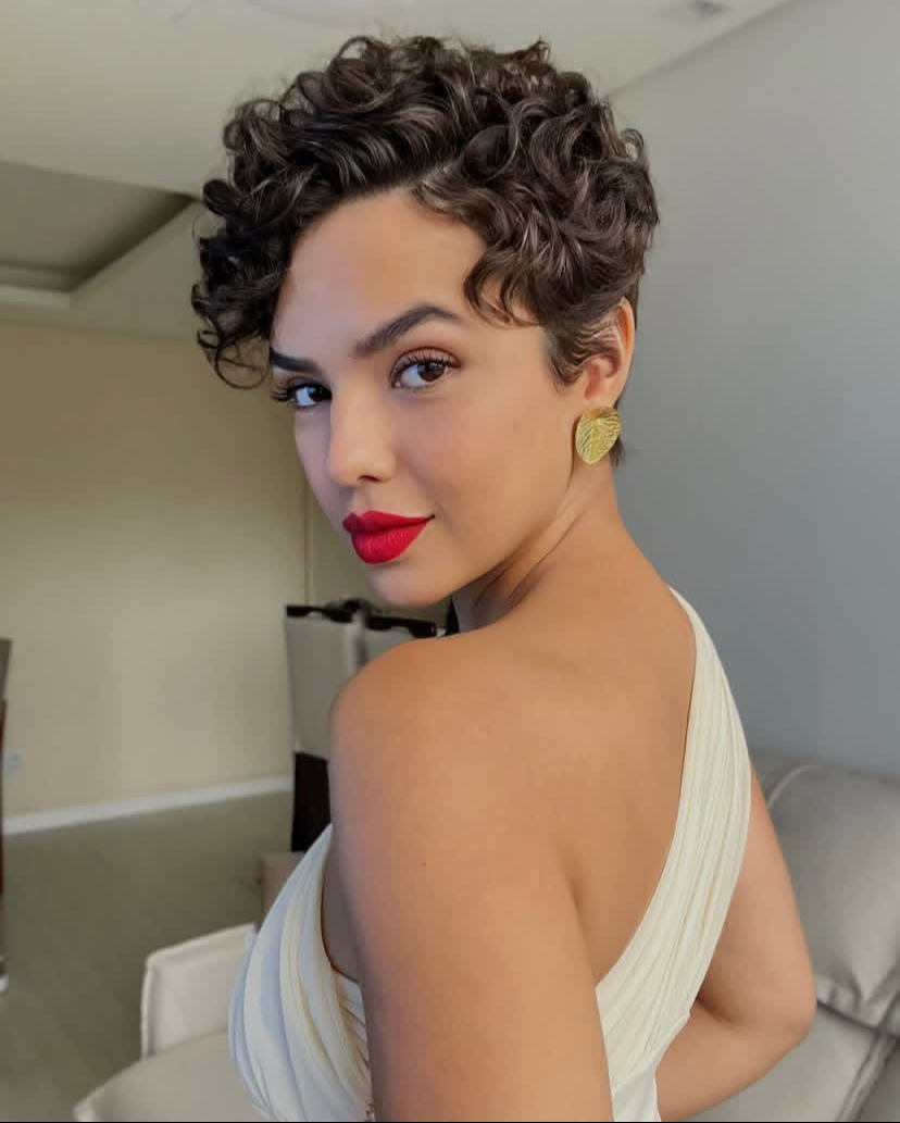 Curly Pixie with Spikes