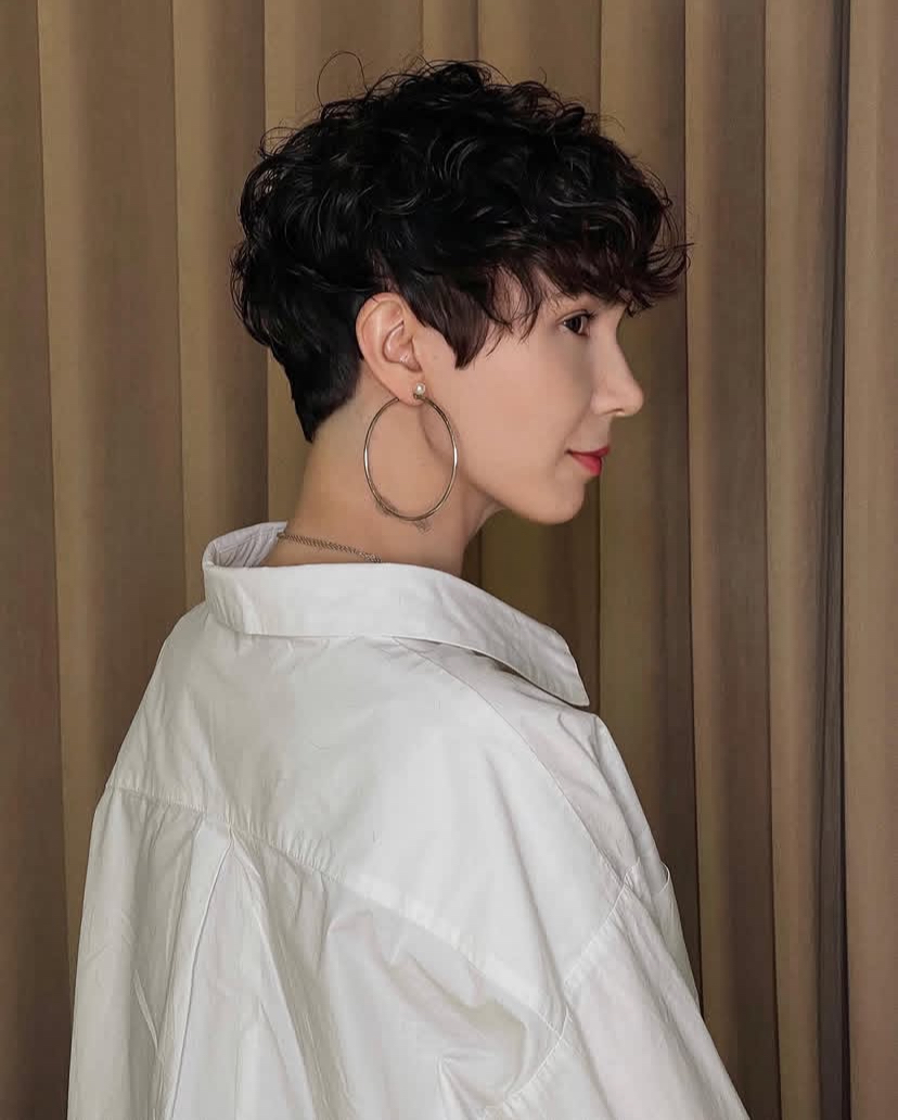 Vintage Curly Pixie