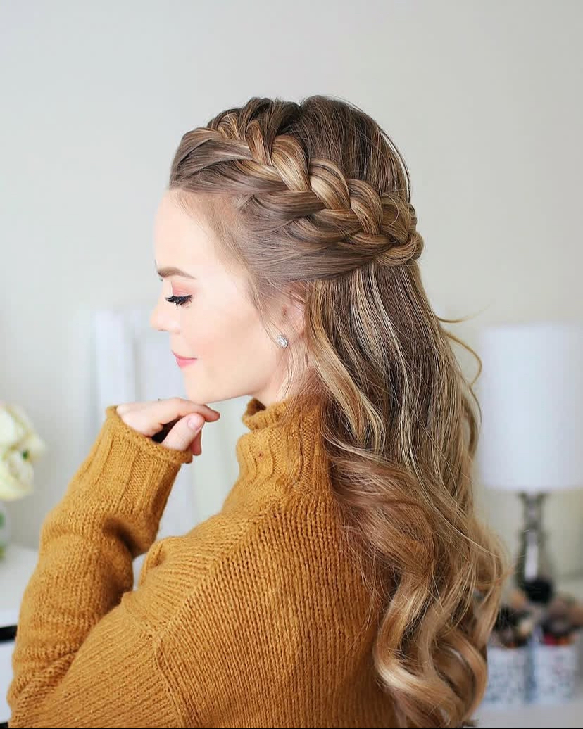 Wreath Braid Hairstyle