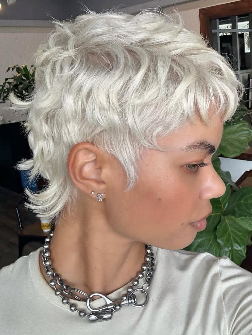 Platinum Choppy Pixie