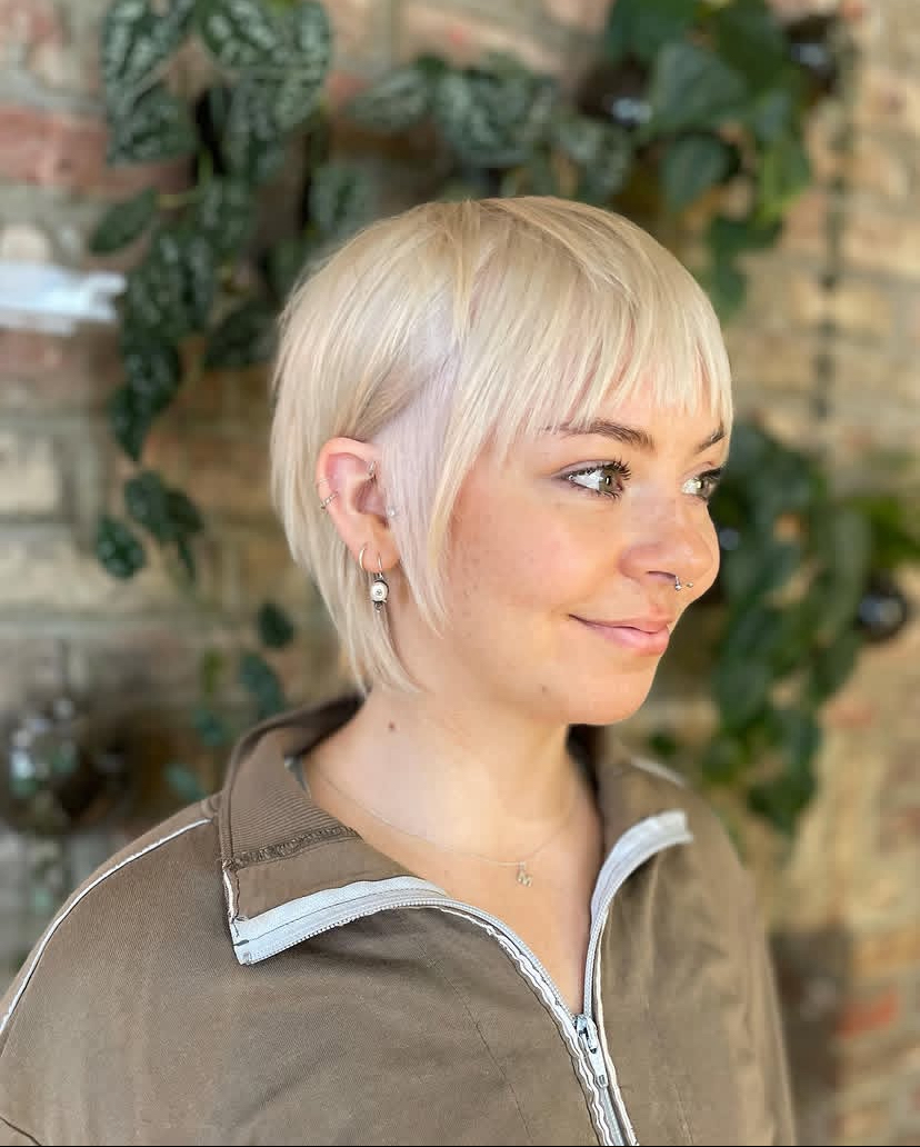 Choppy Pixie with Highlights