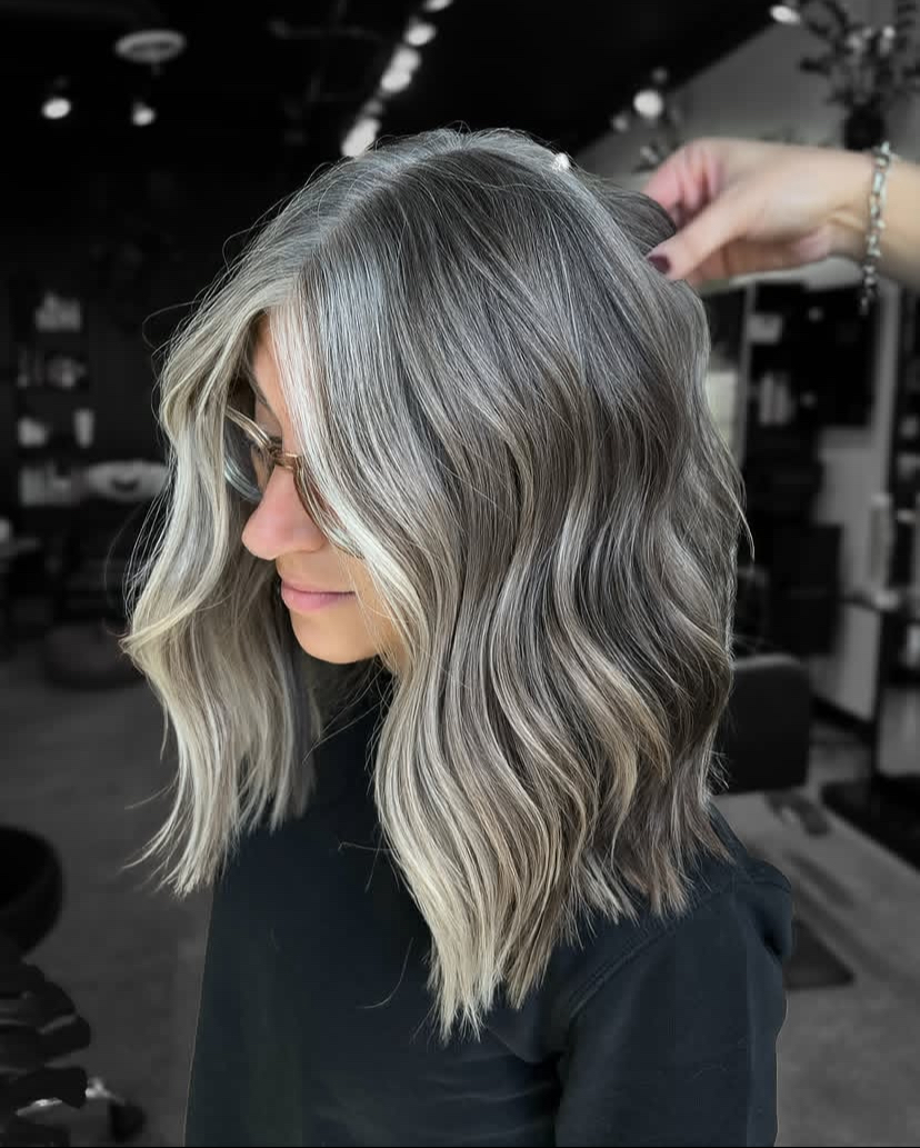 Smoky Platinum Lowlights