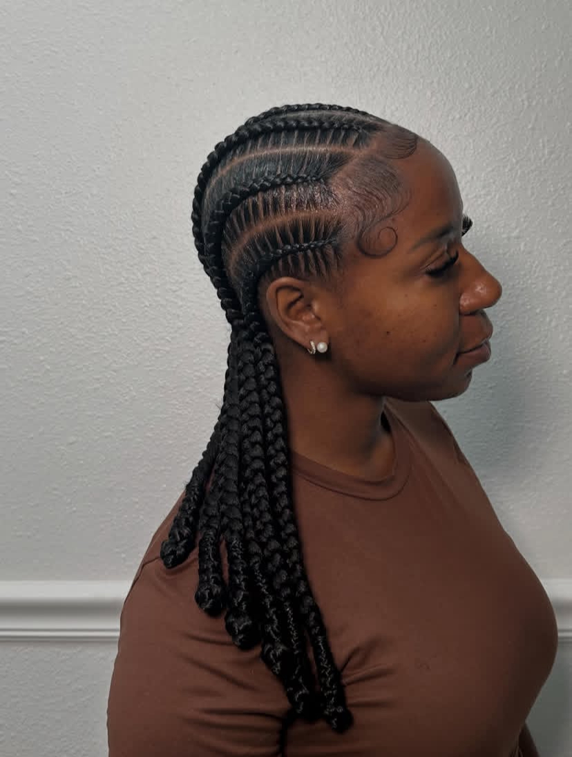 Feed In Knotless Braids