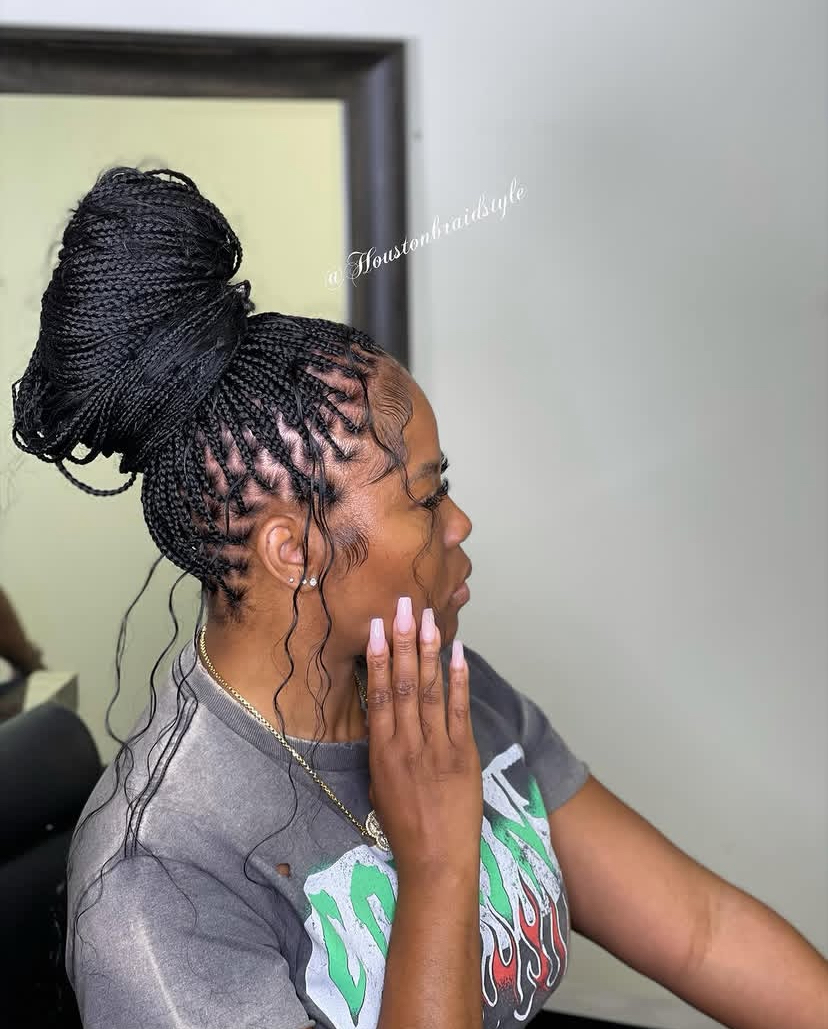 Knotless Braid Bun