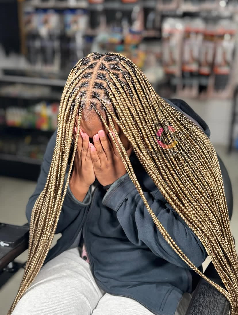 Honey Blonde Box Braids