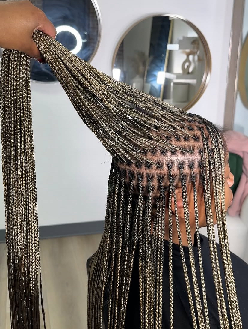 Ash Grey Box Braids