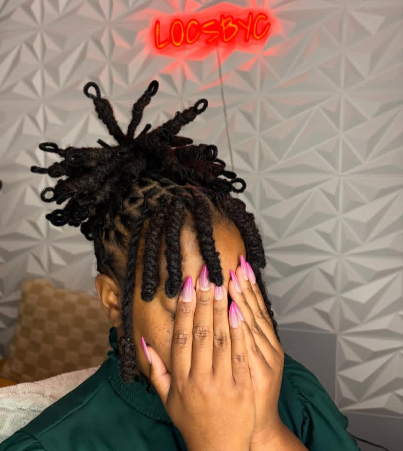 Finger Coil Updo