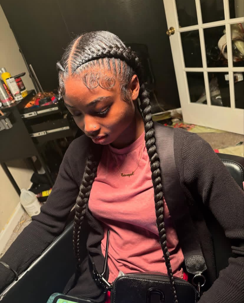 Double French Braids