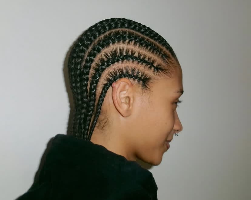 Straight Back Cornrows
