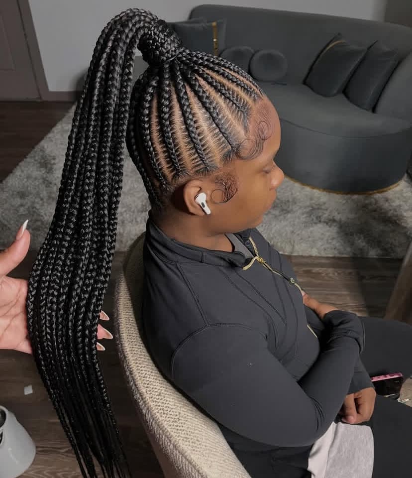 Cornrows Ponytail