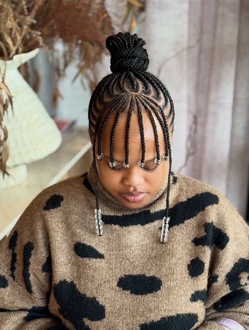 Cornrows with a Fringe