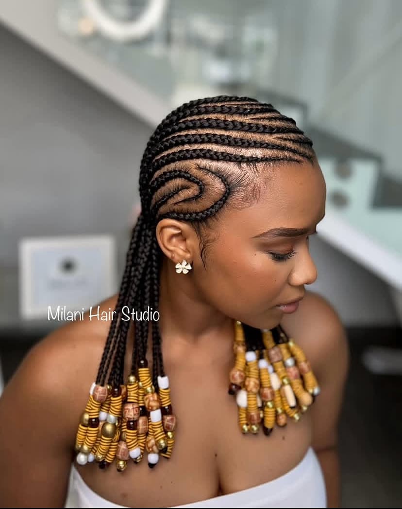 Classic Straight Back with Beads